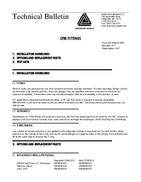 Thumbnail of document Manual - Clean Process Measurement Fittings